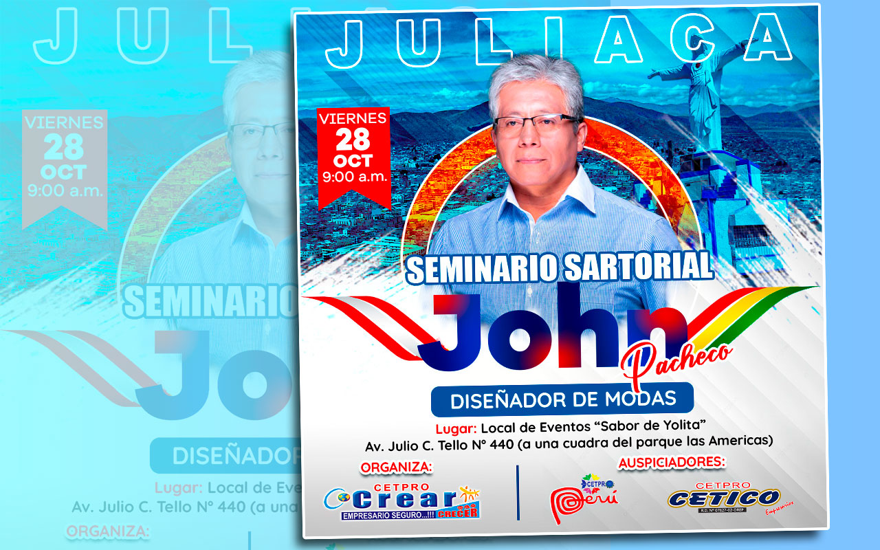 Juliaca Seminario Sartoril viernes 28 de octubre